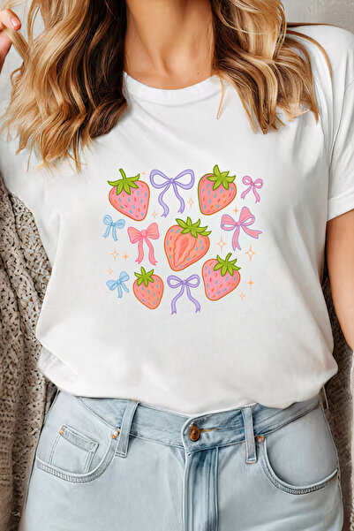 Sarah's Boutique Women's T-shirt – 100% cotton – Berry Bows
