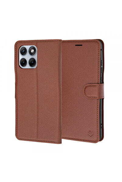 Techsuit Case for Motorola Edge 70 Fusion, Techsuit, Leather Folio, Brown