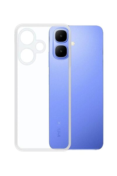 Kvy Kaviy İnfinix Smart 10 Kamera Korumalı Şeffaf Süper Silikon Kılıf
