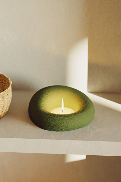 BEIGE Nubo Dokulu Tealight Mumluk