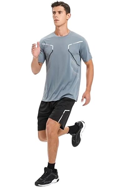 Lymio Men's Polyester T-shirt and Shorts Set