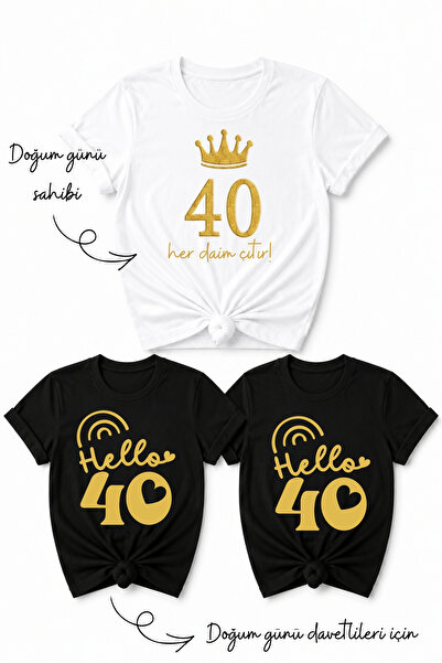 Büşra Çetin 40 Years Old Birthday Group Tee, Always Crisp, Always Handsome Sl...