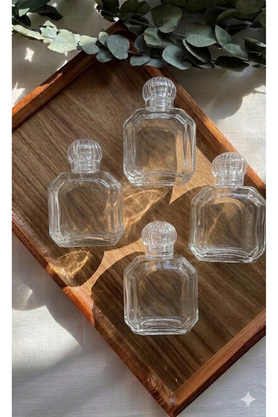 Zarif Souvenirs Hediyelik Cam Kolonya Şişesi Dikdörtgen ,Süssüz ,Düğün,Nikah,...