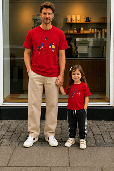 LORVEX Tricou pentru Ziua Tatălui, combinație tată-fiică, tricou supradimensi...