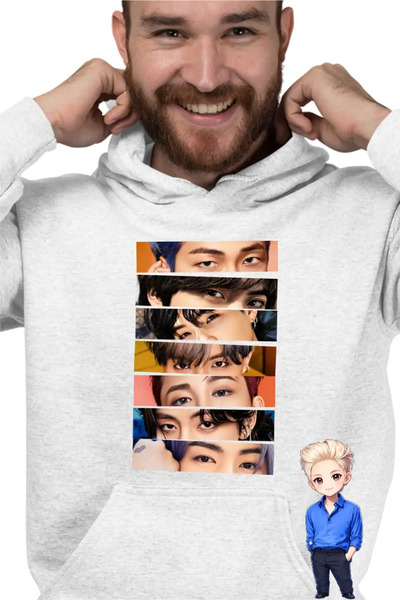 OEM Men's Hoodie Kpop BTS Eyes Bangtan
