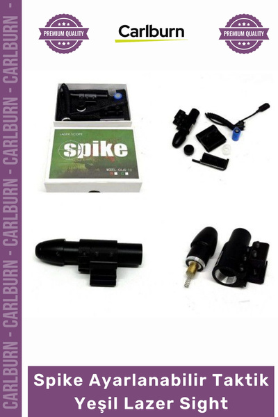 Carlburn 532nm Profesyonel 22mm Ray Uyumlu Tüfek Tabanca Spike Ayarlanabilir ...