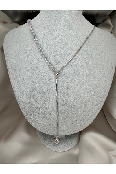 ZS Aksesuar Trend Design Adjustable Chain Necklace Gold Color Minimalist Wome...