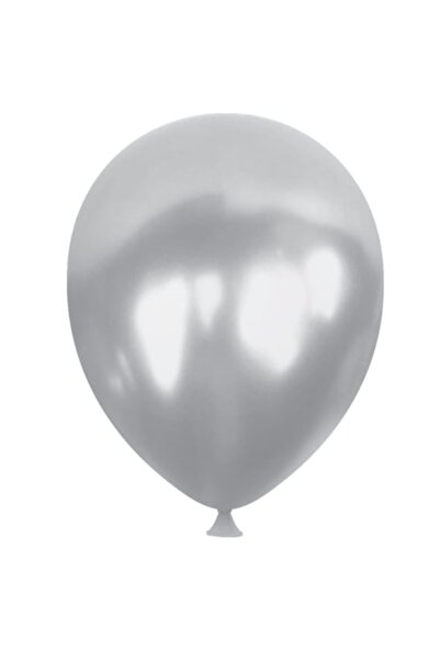 Gemar Metallic Silver Color Balloons - 10 Pieces