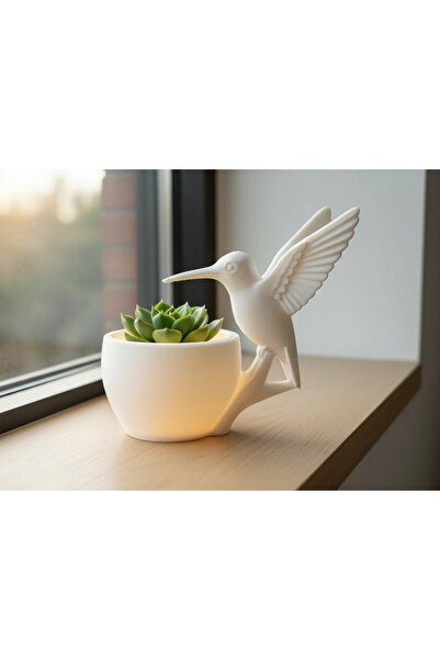 OEM Ghiveci Decorativ cu Pasăre Colibri, Suport pentru Plante mici