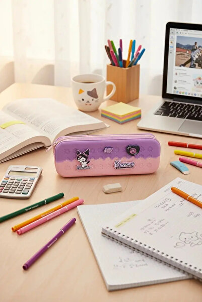 Miniso صندوق أدوات مكتبية من السيليكون والبولي فينيل كلوريد من سانريو لتنظيم ...