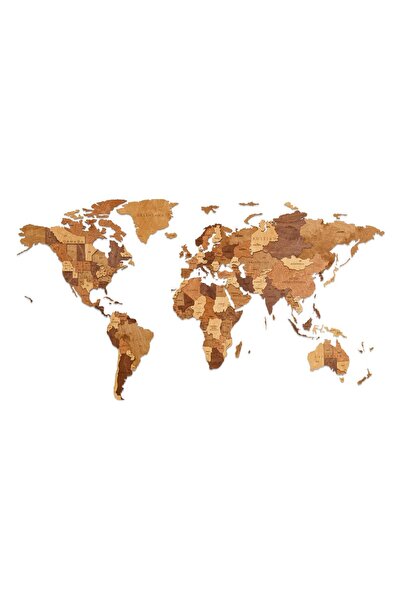 EWA Eco-Wood-Art Ξύλινος Παγκόσμιος Χάρτης Choco World Small – Ξύλινος χάρτης...