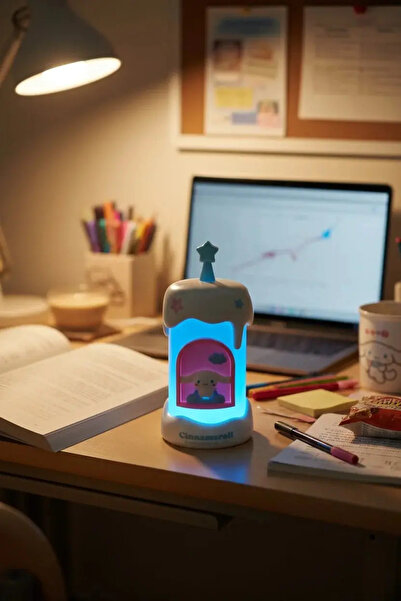 Miniso ضوء ليلي مرخص من سانريو سينامورول - إضاءة LED زخرفية بألوان الباستيل