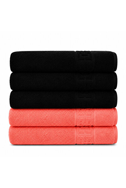 Lenjeria Pufoasa ✨ Top Bottom Set of 5 Premium 100% Cotton Face Towels, 50x90...