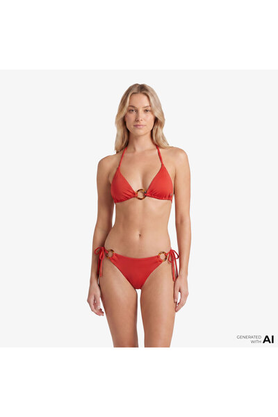 Tommy Hilfiger Elevated Kadın Turuncu Bikini Üstü