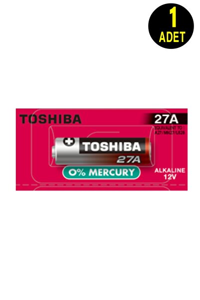 Toshiba 1 Adet 27a 12v Spesifik Pil 27a-c5 27a 12 Volt Alkalin Kısa Ince Kale...