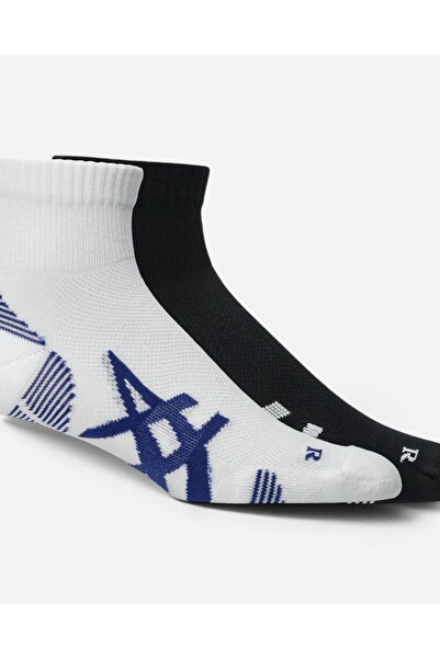 Asics 2 PACK CUSHIONED RUN QUARTER SOCK Siyah Koşu Çorabı 3013B358-002