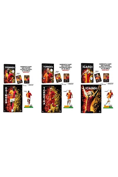 Parodi Yayınları Sahanın Yıldızları 3 Kitap Poster Kart Biblo Hediyeli (Icard...