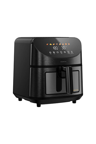 Deerma - Air Fryer (KZ150W) - 8L Bowl Capacity, 1700W, 65°C-200°C, Timer, 8 P...