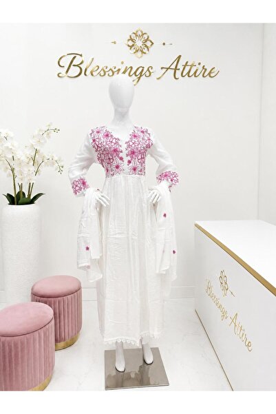 BLESSINGS ATTIRE قميص مطبوع مع سروال فرشي