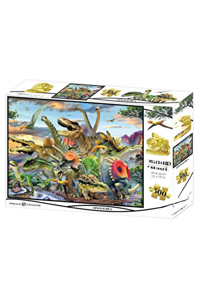 DGSTYL3 Dinosaurs 500 Piece Adult Puzzle