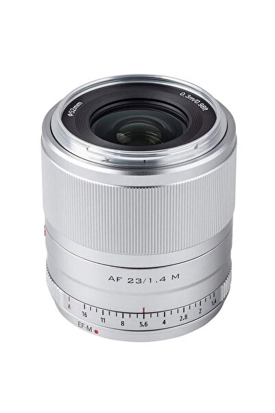 VILTROX Obiectiv AF 23mm F1.4 STM APS-C, Canon EF-M, Argintiu
