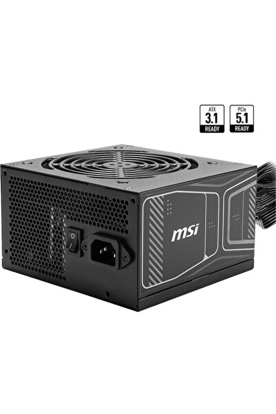 MSI MAG A850GN PCIE5 Power Supply, 80+ Gold, 850W, Black