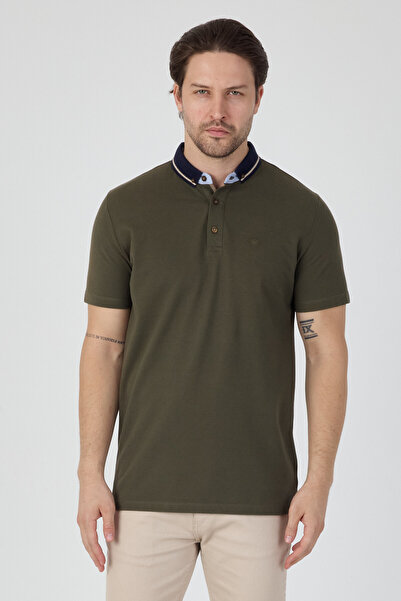 ENQUE 100% Cotton Collared Buttoned Polo Neck T-Shirt