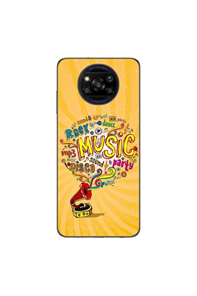 OEM Θήκη συμβατή με Xiaomi Poco X3 Pro από σιλικόνη gel TPU με σχέδιο μουσική...
