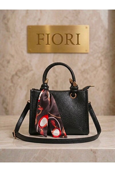 Fiori Women's Faux Leather Handbag with Scarf Shoulder Bag