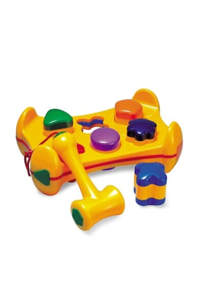 Tolo Toys Jucarie educativa pentru bebelusi - Bancuta de joaca cu forme pentr...