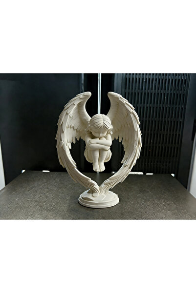 Belle Vie Melek Kanatlı Dekoratif Biblo – Modern Angel Heykel Obje