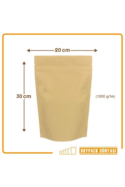 DOYPACK 20x30 kraft (100Adet)