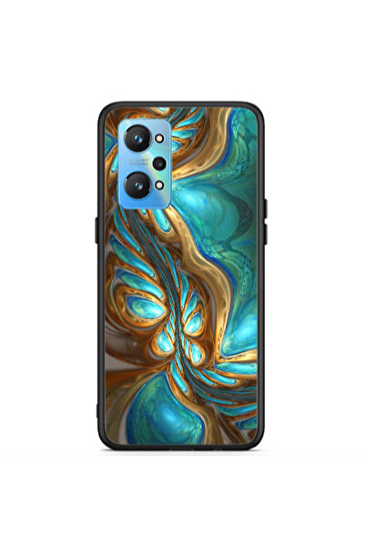 Other Realme Gt Neo 2 Marble Blurry Black Glossy Θήκη