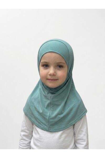 İSTDONATELLA Kız Çocuk İki Parça Hijab - Hazır Tesettür Eşarp – Pratik Geçmel...