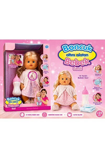 merytoys Boncuk Altını Islatan Sesli Bebek 12 Farklı Sesli Biberonlu Oyuncak ...