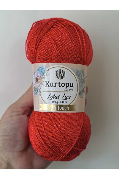 Kartopu Lotus Lux Simli K165 Red Lot 72916