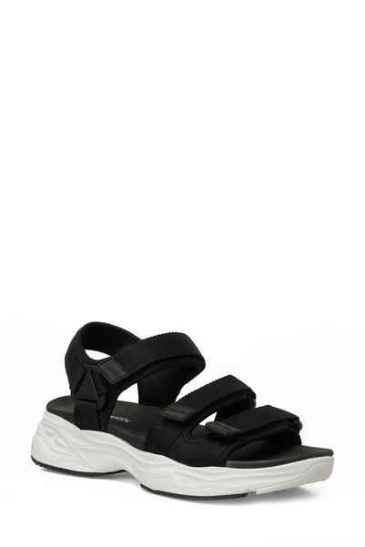 Kinetix Farez Black Women's Sports Sandals