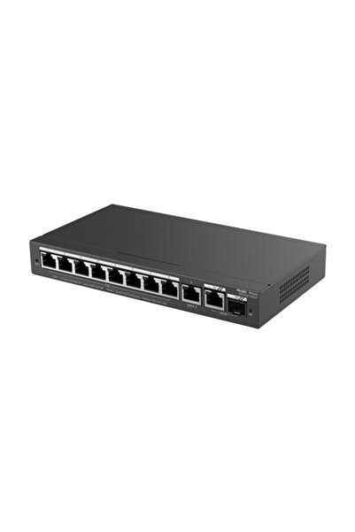 Ruijie Networks Switch PoE+ cu 8 porturi, 2 porturi GE, 1 port SFP, Gigabit, ...