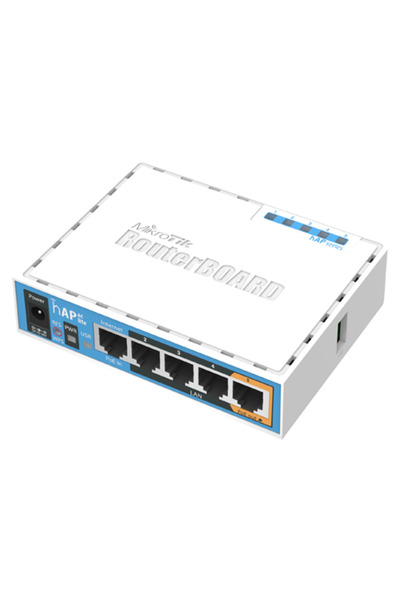 MIKROTIK hAP ac, 5 x 100 meters, 802.11b/g/n 2.4GHz, 802.11a/n/ac 5GHz, PoE -...
