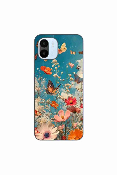 OEM Husa compatibila cu Xiaomi Redmi A1 Silicon Gel Tpu Model Flori si Fluturi