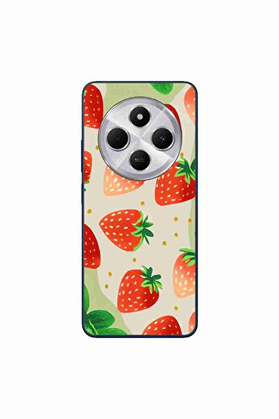 OEM Case compatible with Xiaomi Redmi 14C Silicone Gel Tpu Strawberry Pattern