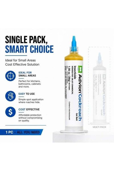 Genenic Cockroach Advion Cockroach Gel Bait 30g Powerful Roach Killer, Fast Acting Insecticide Gel for Home Kitchen & Bathroom, Long Lasting Pest Control Solution