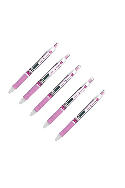 Dong-A Q-knock 0.7 Gel Roller Pen Pink 5 Pieces