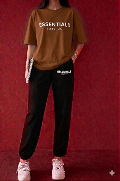 SILATU Essentials Printed Tracksuit T-Shirt Set