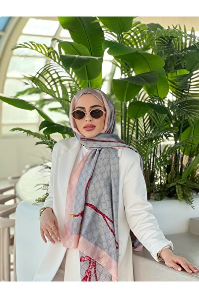 tomrisboutique Luxury Voile Silk Shawl Hijab Foulard Scarf Shawl with Rope Pa...