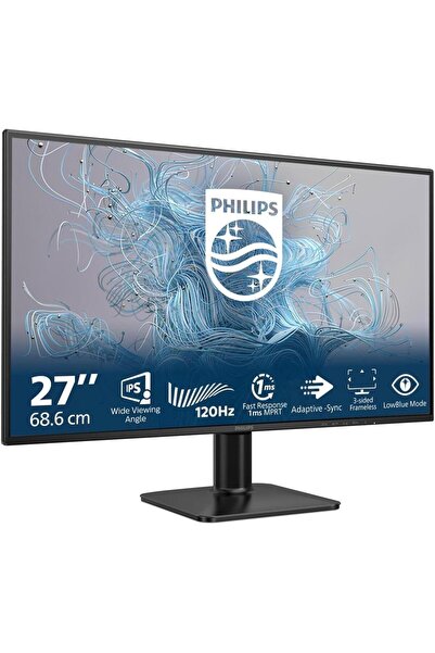 Philips 27" 27E2N1110-01 1ms 120Hz 1920x1080 FullHD VGA HDMI (VESA) Siyah Mon...