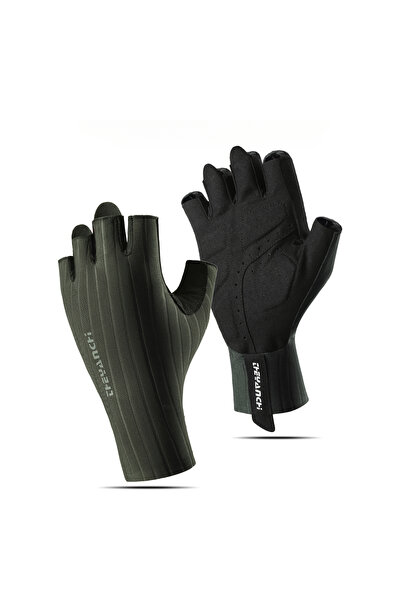 Choice7 M green Half Finger Road Cycling Gloves Summer Breathable Shock Absor...