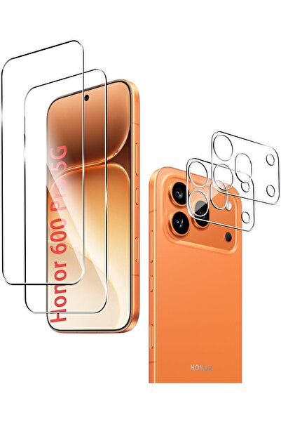 NANOSPACE مجموعة واقي العدسة الصلبة وواقي الشاشة النانوي لهاتف Honor 600 Pro