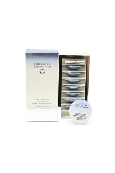 Estee Lauder CRESCENT WHITE FULL CYCLE BRIGHTENING COOLING SORBET PACK 8X5ML
