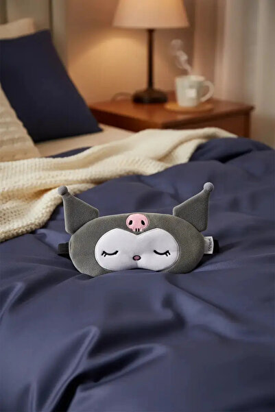 Miniso Sanrio Licensed Kuromi Puffy Fluffy Extra Soft and Filled Sleeping Mask